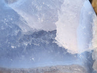 Polished Blue Lace Agate Standing Free Forms  x 2 From Nsanje, Malawi - Toprock Gemstones and Minerals