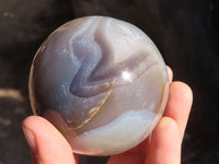 Polished Lovely Pair Of Agate Spheres  x 2 From Madagascar - Toprock Gemstones and Minerals