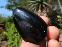 Polished Schorl Black Tourmaline Palm Stones  x 35 From Madagascar - Toprock Gemstones and Minerals