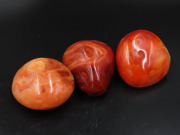 Polished Bright and Beautiful Carnelian Gallets x 24 From Madagascar - TopRock