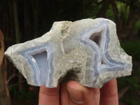 Polished One Side Polished Blue Lace Agate Geodes  x 6 From Malawi - TopRock