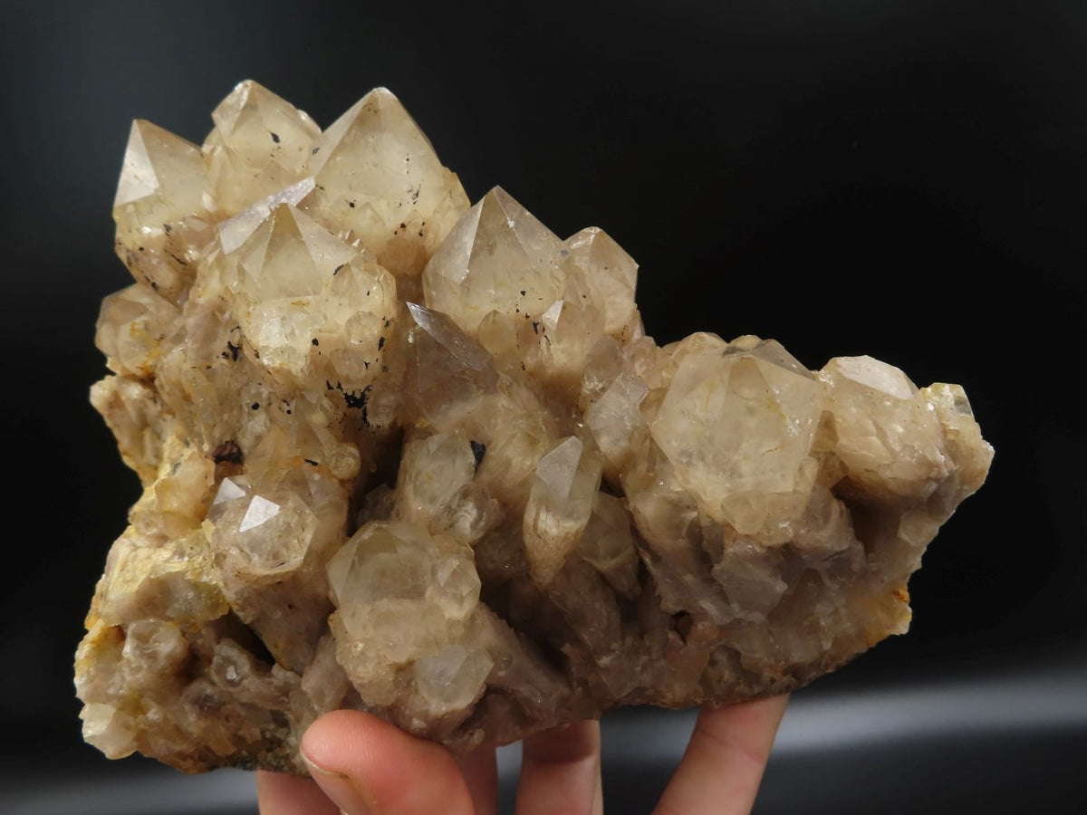 Natural Smokey Phantom Quartz Cluster x 1 From Lwena, Congo - TopRock