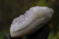 Polished Amethyst Agate Geodes With Crystalline Centres x 3 From Madagascar - TopRock