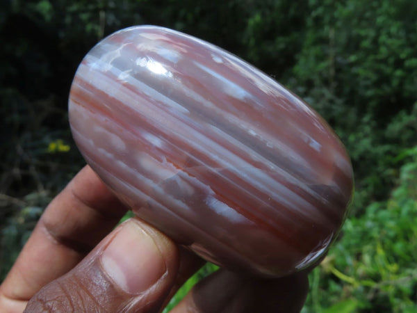 Polished Red Sashe River Agate Gallets x 6 From Zimbabwe - TopRock