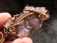 Polished Mixed Copper Wire Wrapped Jewellery Pendants x 6 From Southern Africa - Toprock Gemstones and Minerals