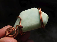 Polished Mixed Copper Wire Wrapped Jewellery Pendants x 6 From Southern Africa - Toprock Gemstones and Minerals