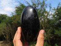 Polished Schorl Black Tourmaline Standing Free Form x 1 From Madagascar - TopRock