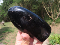 Polished Schorl Black Tourmaline Standing Free Form x 1 From Madagascar - TopRock