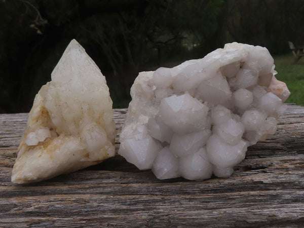 Natural Candle Quartz Clusters  x 6 From Madagascar - TopRock