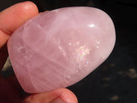 Polished Gemmy Pink Rose Quartz Standing Free Forms x 6 From Madagascar - Toprock Gemstones and Minerals
