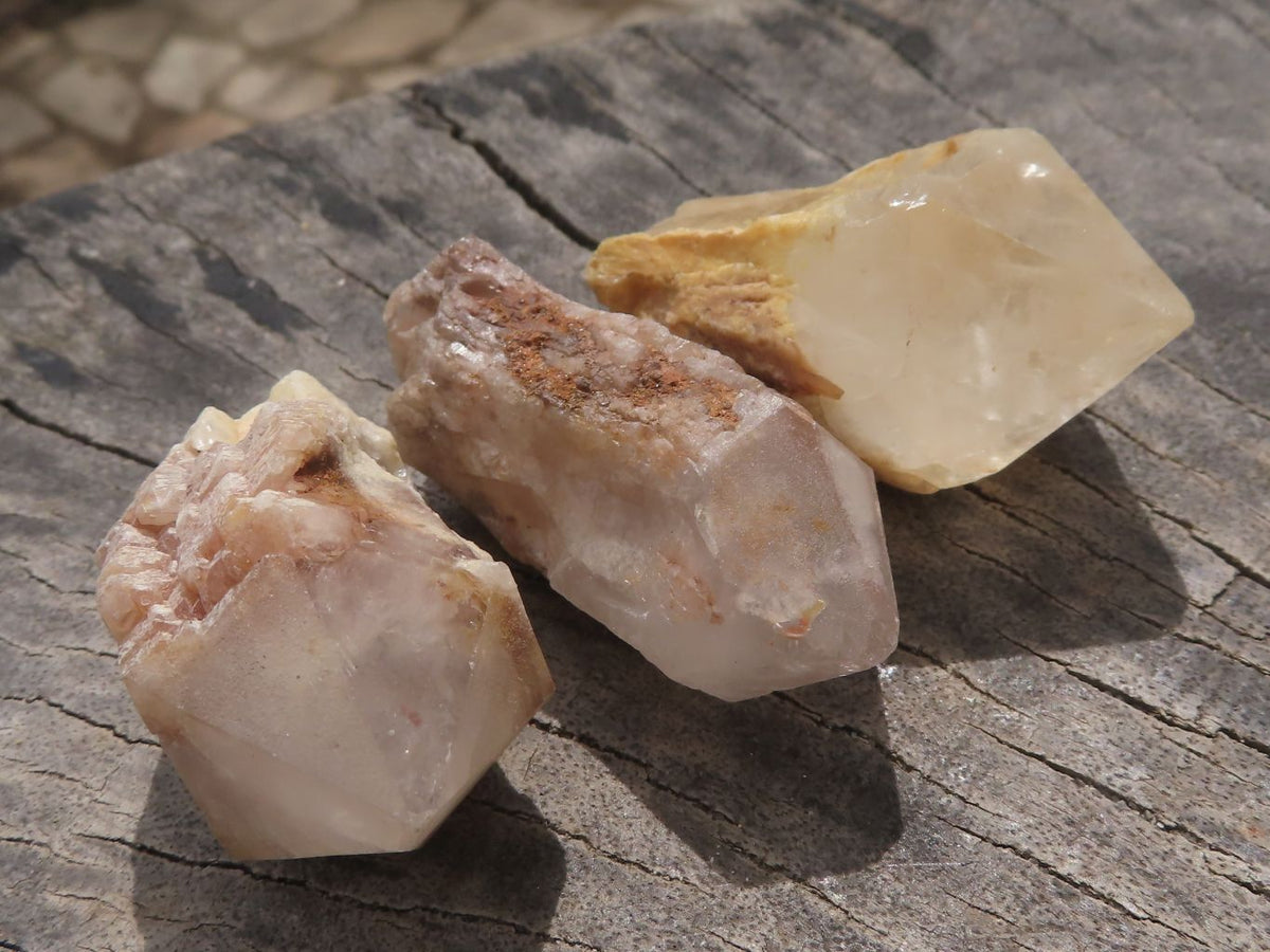 Natural Single Pineapple Quartz Crystals x 63 From Madagascar - TopRock