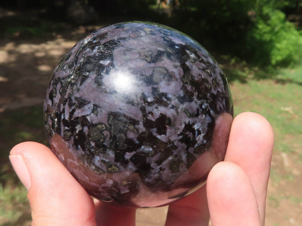 Polished Merlinite Gabbro Spheres x 4 From Madagascar - TopRock
