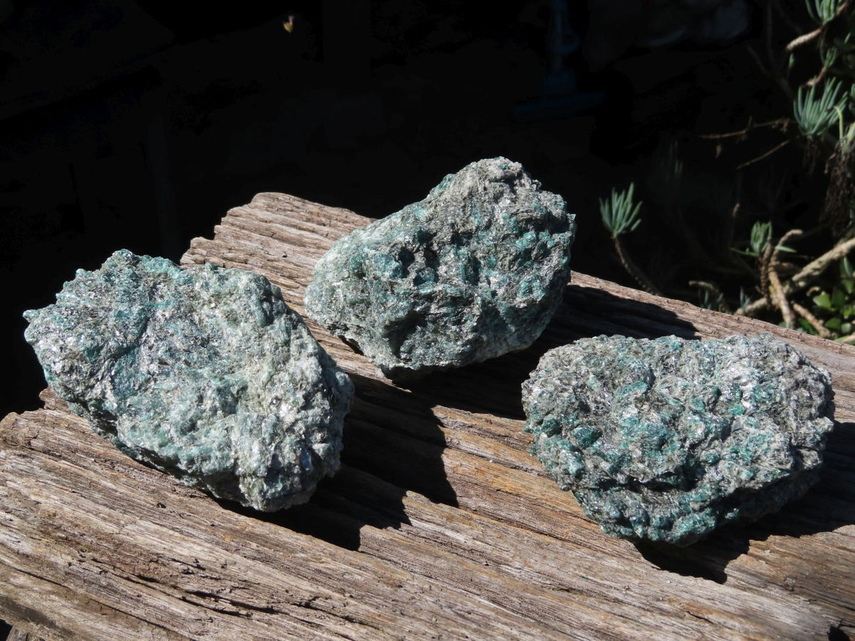 Natural Green Emeralds In Matrix Specimens x 3 From Zimbabwe - TopRock