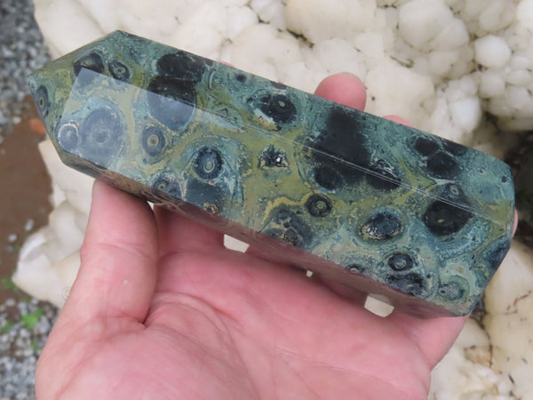Polished Stromatolite / Kambamba Jasper Points  x 2 From Madagascar - Toprock Gemstones and Minerals 