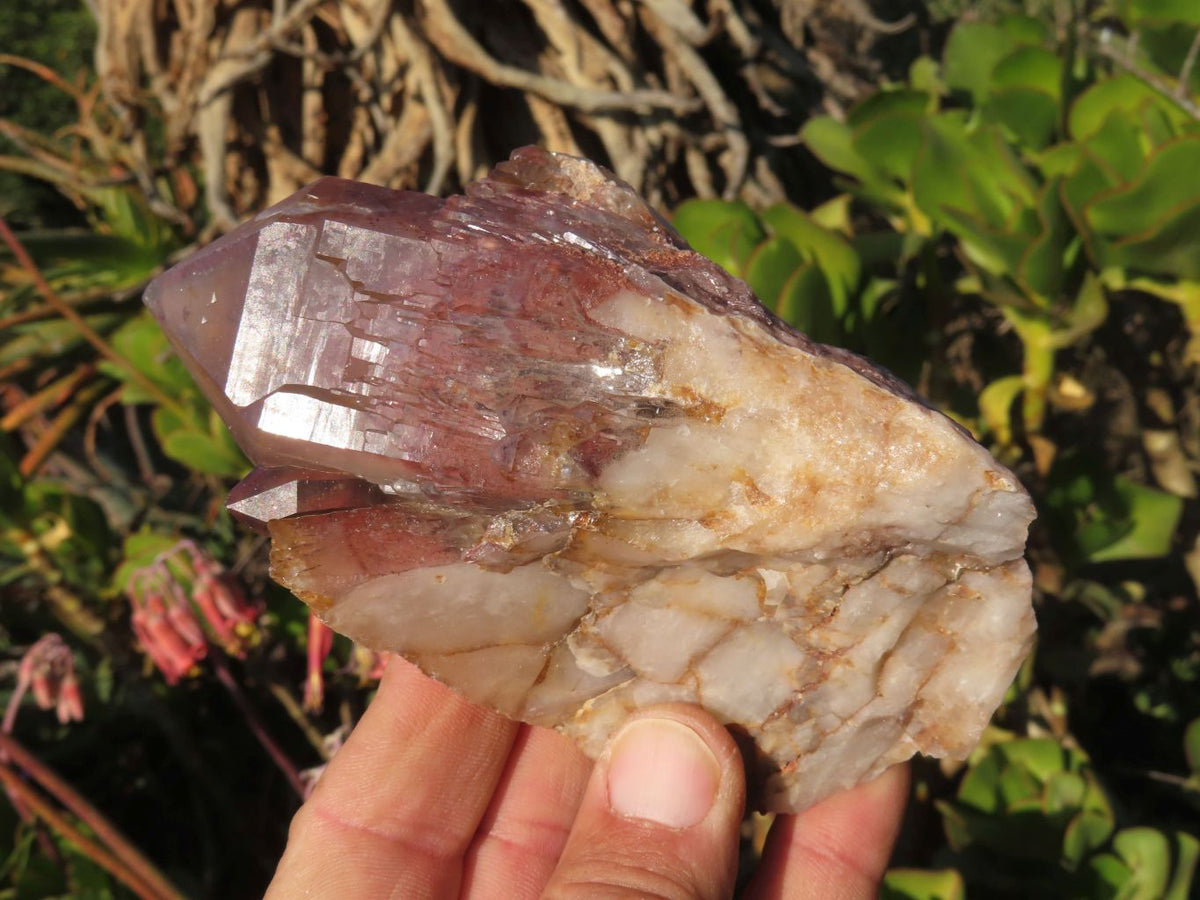 Natural Red Hematoid Quartz Clusters x 2 From Karoi, Zimbabwe - TopRock