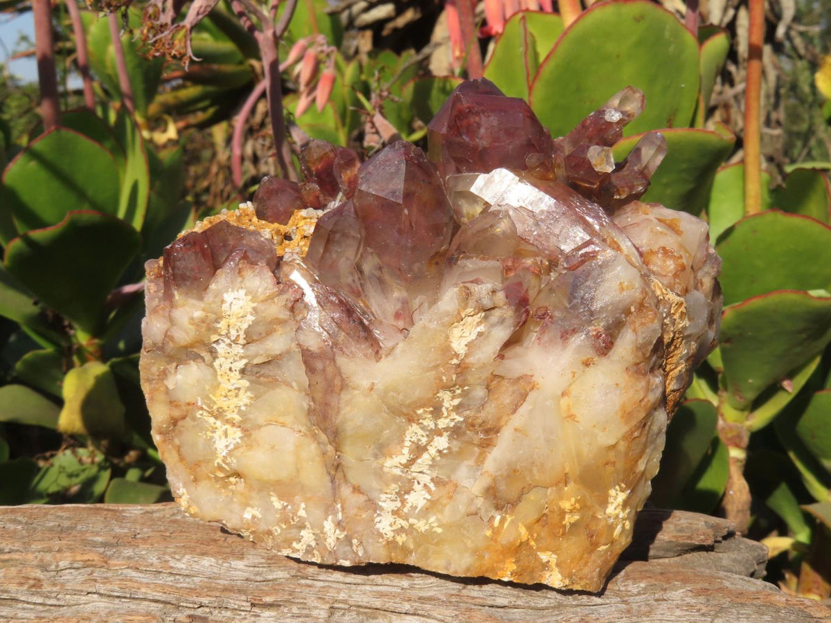 Natural Red Hematoid Quartz Clusters x 2 From Karoi, Zimbabwe - TopRock