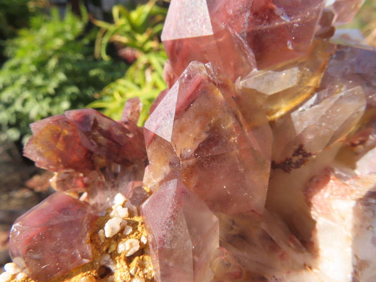 Natural Red Hematoid Quartz Clusters x 2 From Karoi, Zimbabwe - TopRock
