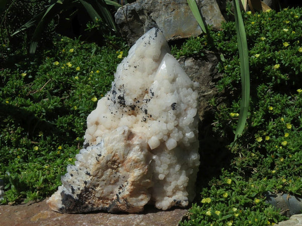 Natural Very Groovy Extra Large Twin Firtree Quartz Cluster With Goethite On Crystals x 1 From Madagascar - TopRock