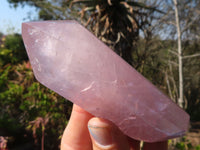 Polished Gemmy Double Terminated Rose Quartz Points x 5 From Antsirabe, Madagascar - Toprock Gemstones and Minerals