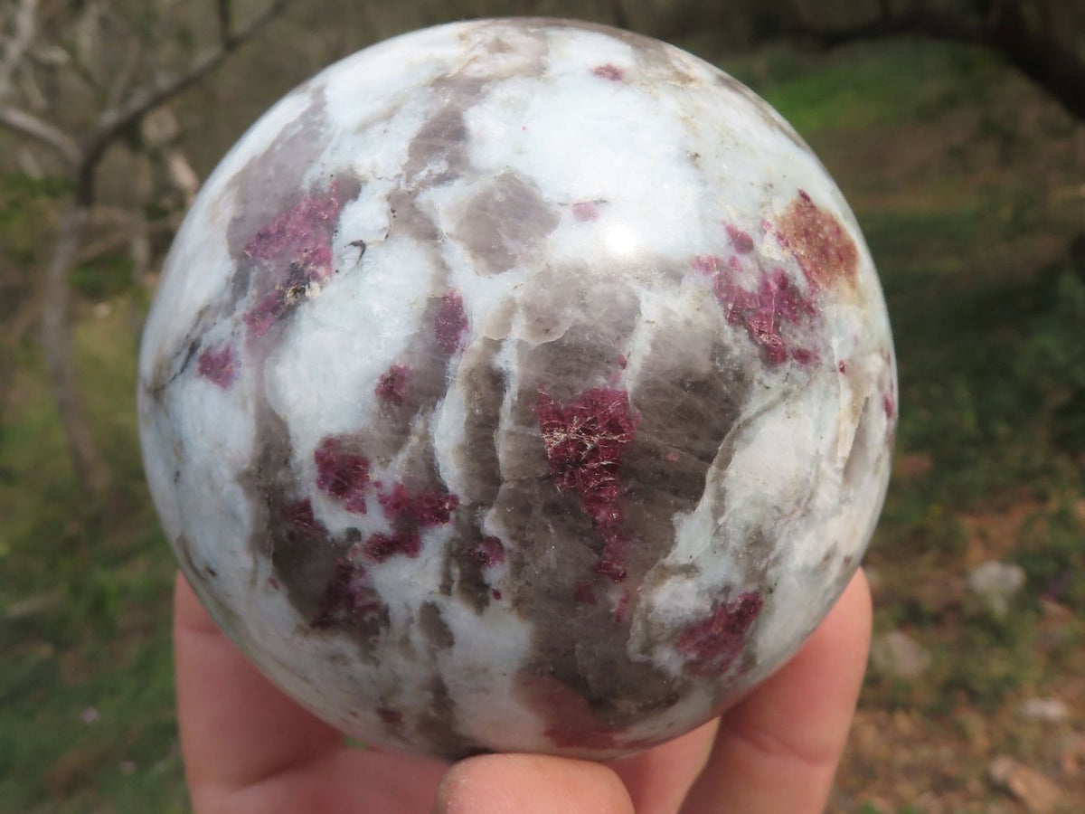 Polished Pink Rubellite Tourmaline Spheres x 2 From Ambatondrazaka, Madagascar - TopRock