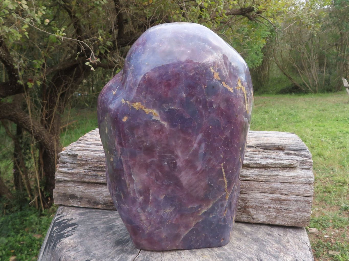 Polished XXXLL XX Rare Violet "Sugi" Rose Quartz Standing Free Form x 1 From Ambatondrazaka, Madagascar - TopRock