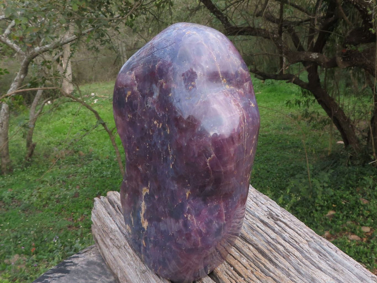 Polished XXXLL XX Rare Violet "Sugi" Rose Quartz Standing Free Form x 1 From Ambatondrazaka, Madagascar - TopRock