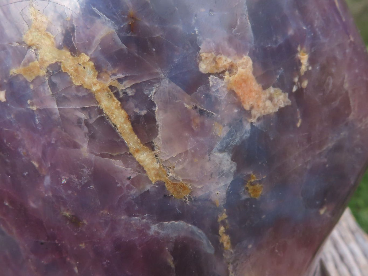Polished XXXLL XX Rare Violet "Sugi" Rose Quartz Standing Free Form x 1 From Ambatondrazaka, Madagascar - TopRock