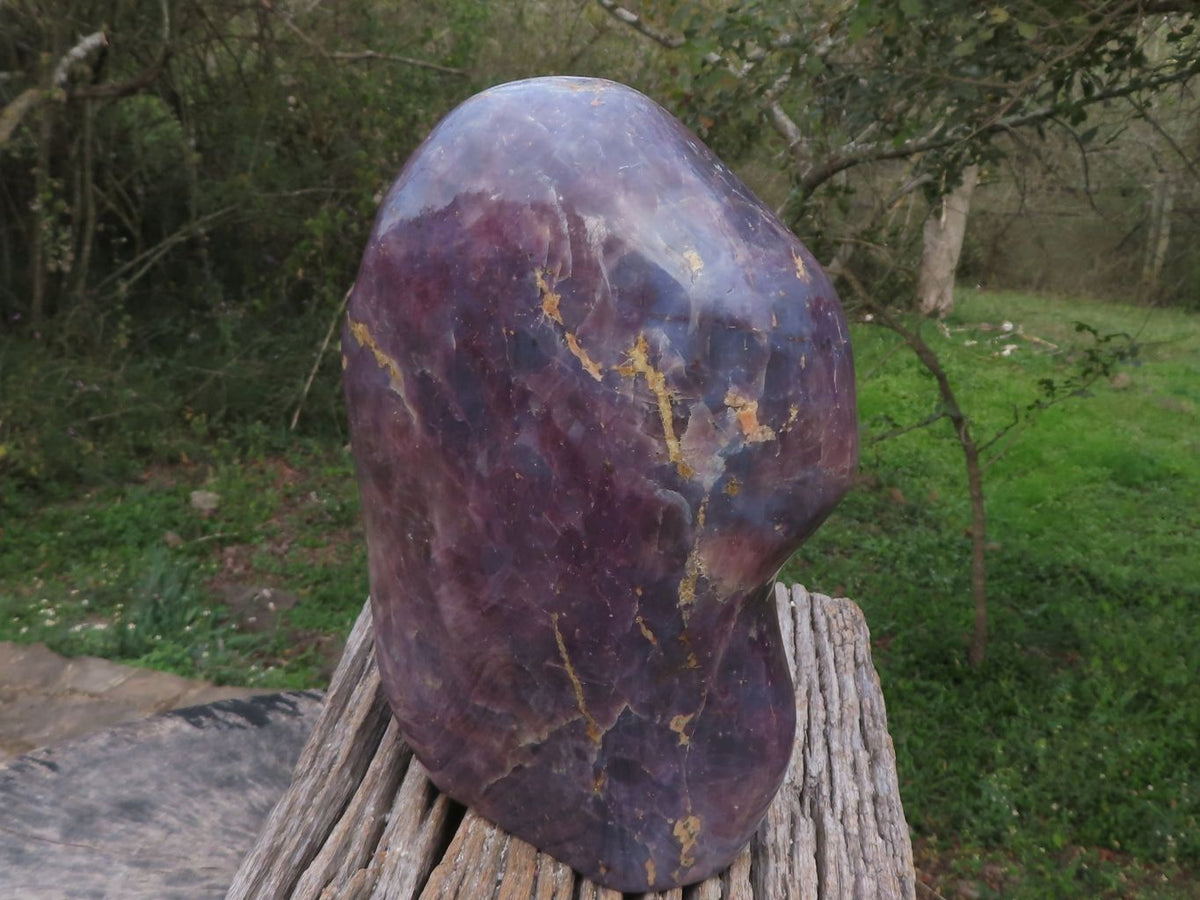 Polished XXXLL XX Rare Violet "Sugi" Rose Quartz Standing Free Form x 1 From Ambatondrazaka, Madagascar - TopRock