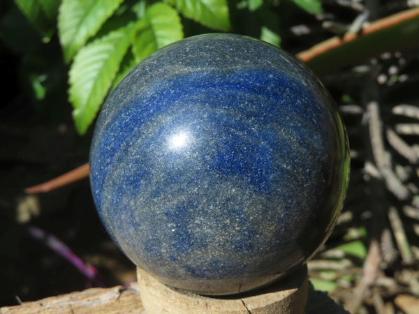 Polished Medium Sized Lazulite Spheres x 4 From Ambatfinhandrana, Madagascar - TopRock