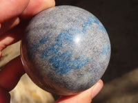 Polished Blue Spotted Spinel Quartz Spheres  x 6 From Madagascar - Toprock Gemstones and Minerals