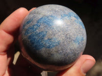 Polished Blue Spotted Spinel Quartz Spheres  x 6 From Madagascar - Toprock Gemstones and Minerals