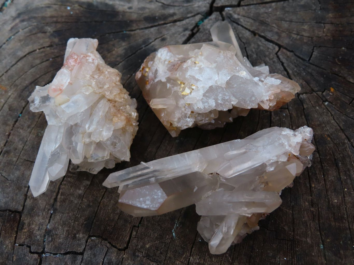 Natural Smokey Quartz Clusters &Crystals x 35 From Madagascar - TopRock