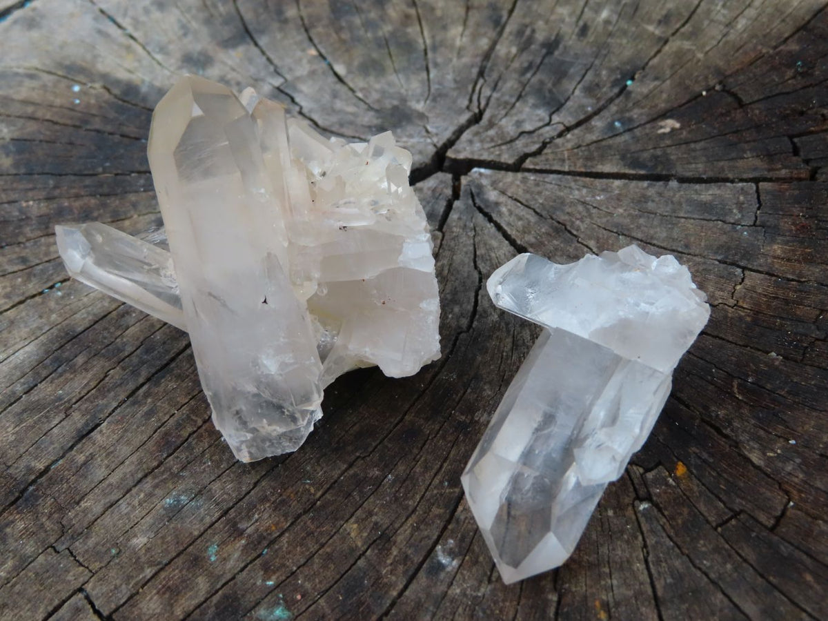 Natural Smokey Quartz Clusters &Crystals x 35 From Madagascar - TopRock