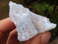 Natural Etched Blue Chalcedony Specimens  x 24 From Malawi - Toprock Gemstones and Minerals