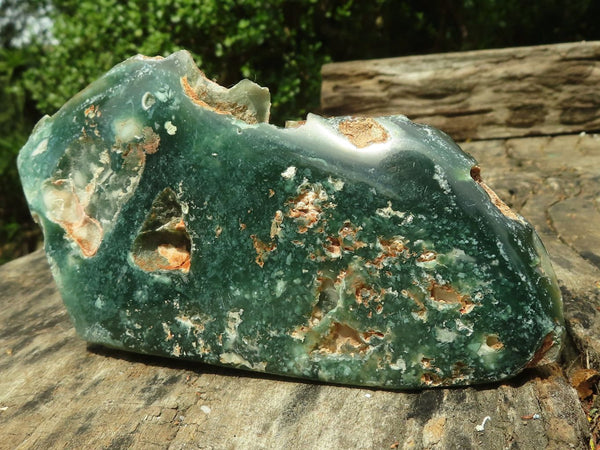 Polished Green Mtorolite / Emerald Chrome Chrysoprase Plates  x 2 From Zimbabwe - TopRock