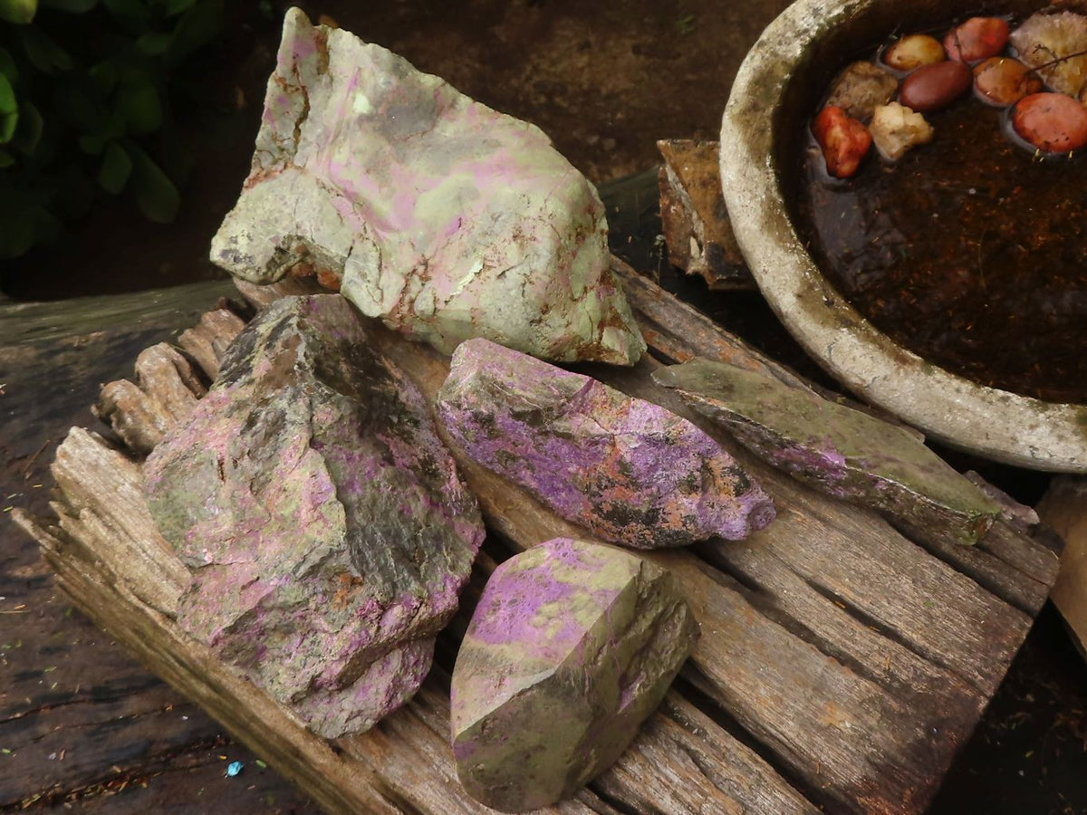 Polished Polychrome Jasper Flames x 3 From Mahajanga, Madagascar - TopRock