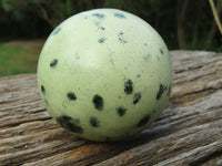 Polished Leopard Stone (Spotted Serpentine) Spheres x 2 From Zimbabwe - TopRock