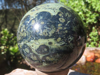 Polished Stromatolite / Kambamba Jasper Spheres  x 2 From Katsepy, Madagascar - Toprock Gemstones and Minerals