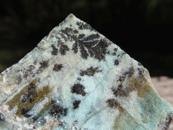 Natural Drusy Dolomite Coated Chrysocolla With Malachite Specimens x 6 From Kakanda, Congo - TopRock