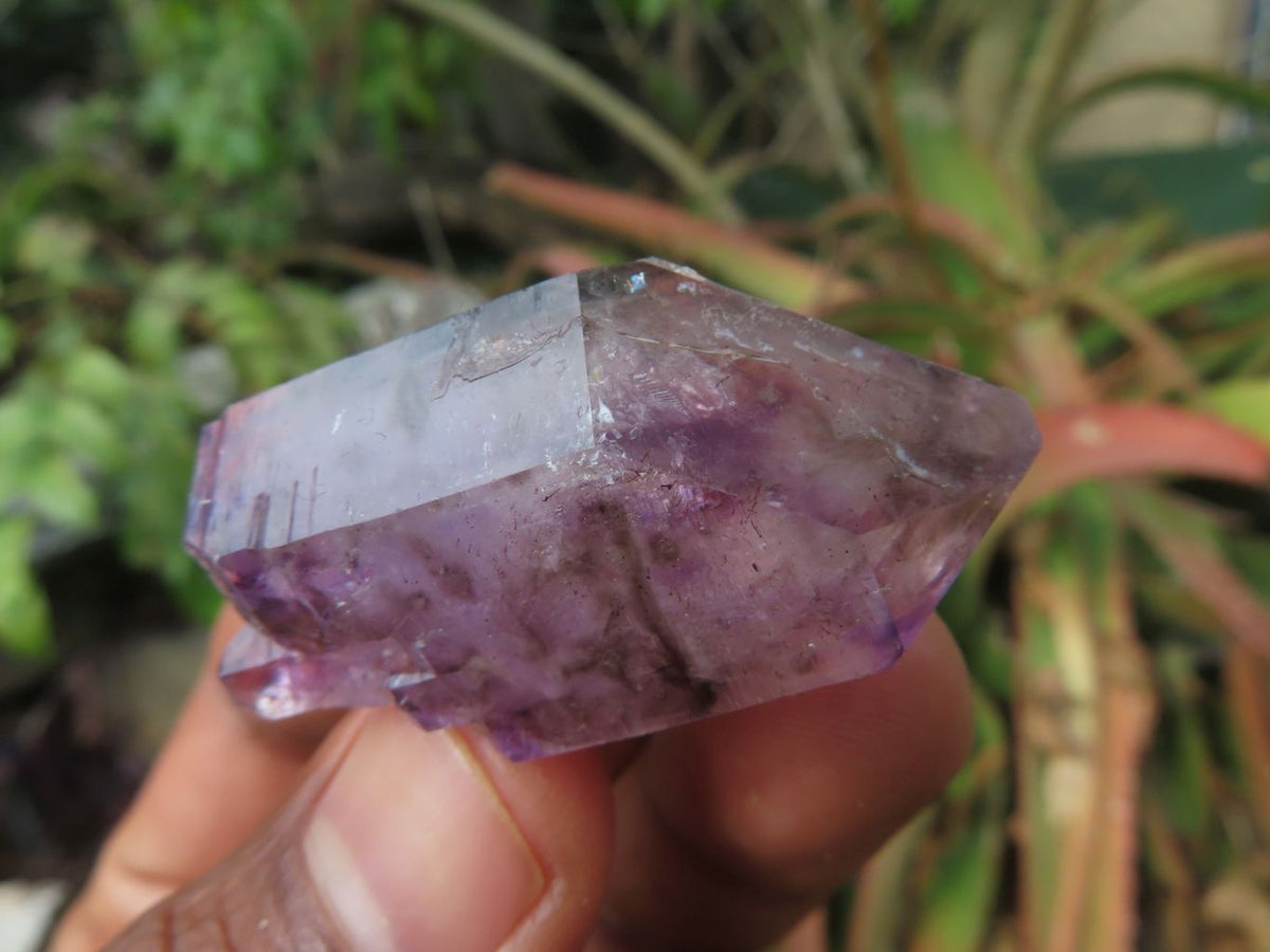 Natural Skeletal Sceptre & Window Smokey Amethyst Crystals x 35 From Chiredzi, Zimbabwe - TopRock