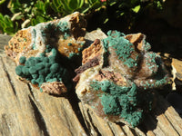 Natural Rare Ball Malachite On Drusy Quartz & Dolomite Matrix  x 2 From Kambove, Congo - Toprock Gemstones and Minerals