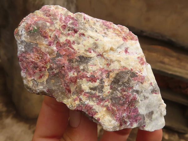 Natural Pink Tourmaline In Feldspar Matrix Cobbed Specimens  x 28 From Madagascar - Toprock Gemstones and Minerals 
