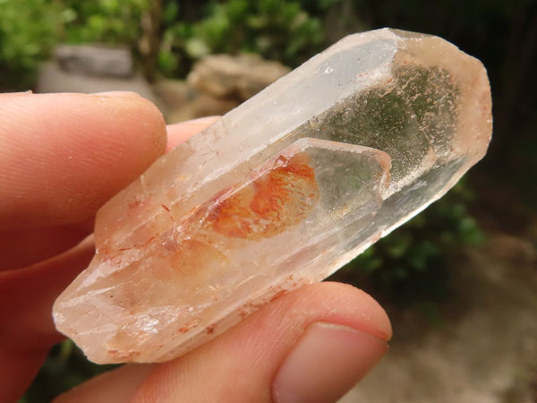 Natural Single Candle Quartz Crystals  x 35 From Zambia - TopRock