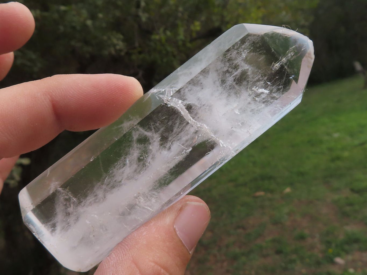 Polished Optic to Near Optic Quartz Points / Prisms x 12 From Madagascar - TopRock