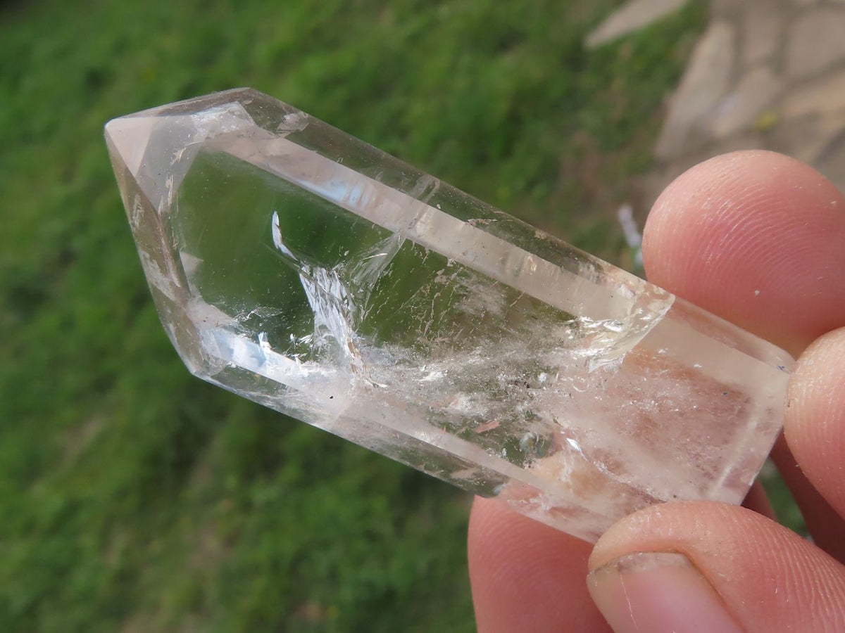 Polished Optic to Near Optic Quartz Points / Prisms x 12 From Madagascar - TopRock