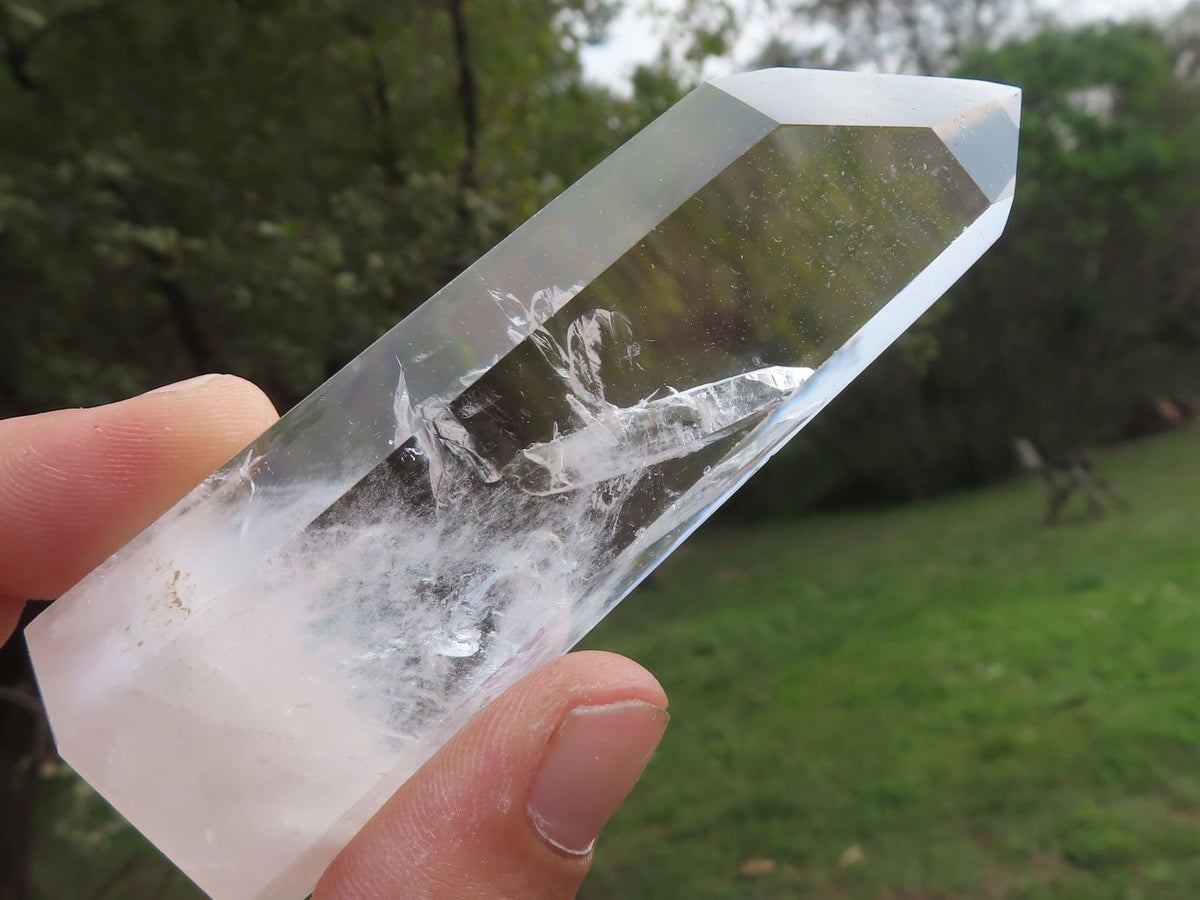 Polished Optic to Near Optic Quartz Points / Prisms x 12 From Madagascar - TopRock