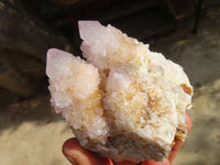 Natural Pale Lilac Spirit Quartz Clusters x 6 From Barberton, South Africa - Toprock Gemstones and Minerals