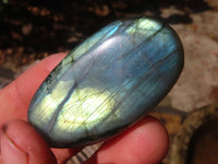 Polished Flashy Labradorite Palm Stones  x 20 From Tulear, Madagascar - Toprock Gemstones and Minerals