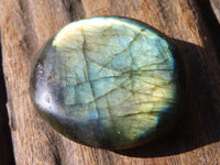 Polished Flashy Labradorite Palm Stones  x 20 From Tulear, Madagascar - Toprock Gemstones and Minerals