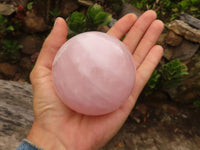 Polished Gemmy Rose Quartz Spheres  x 2 From Madagascar - Toprock Gemstones and Minerals